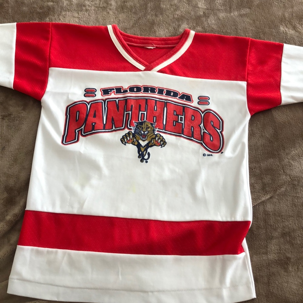 Florida panthers children’s short sleeve jersey